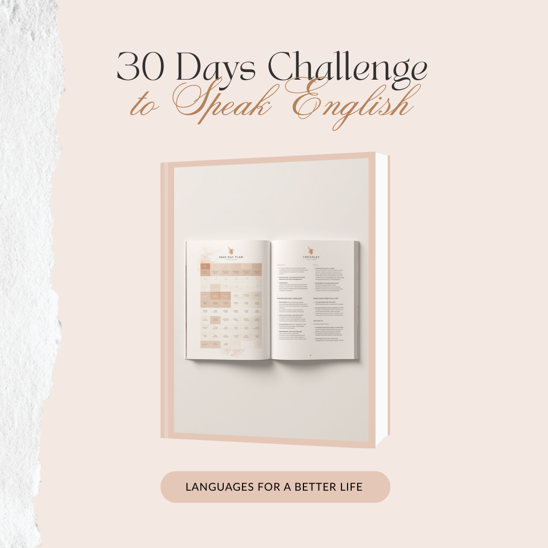 30 days challenge to speak english