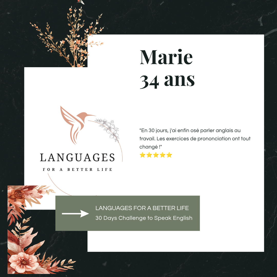 30 days challenge to speak english